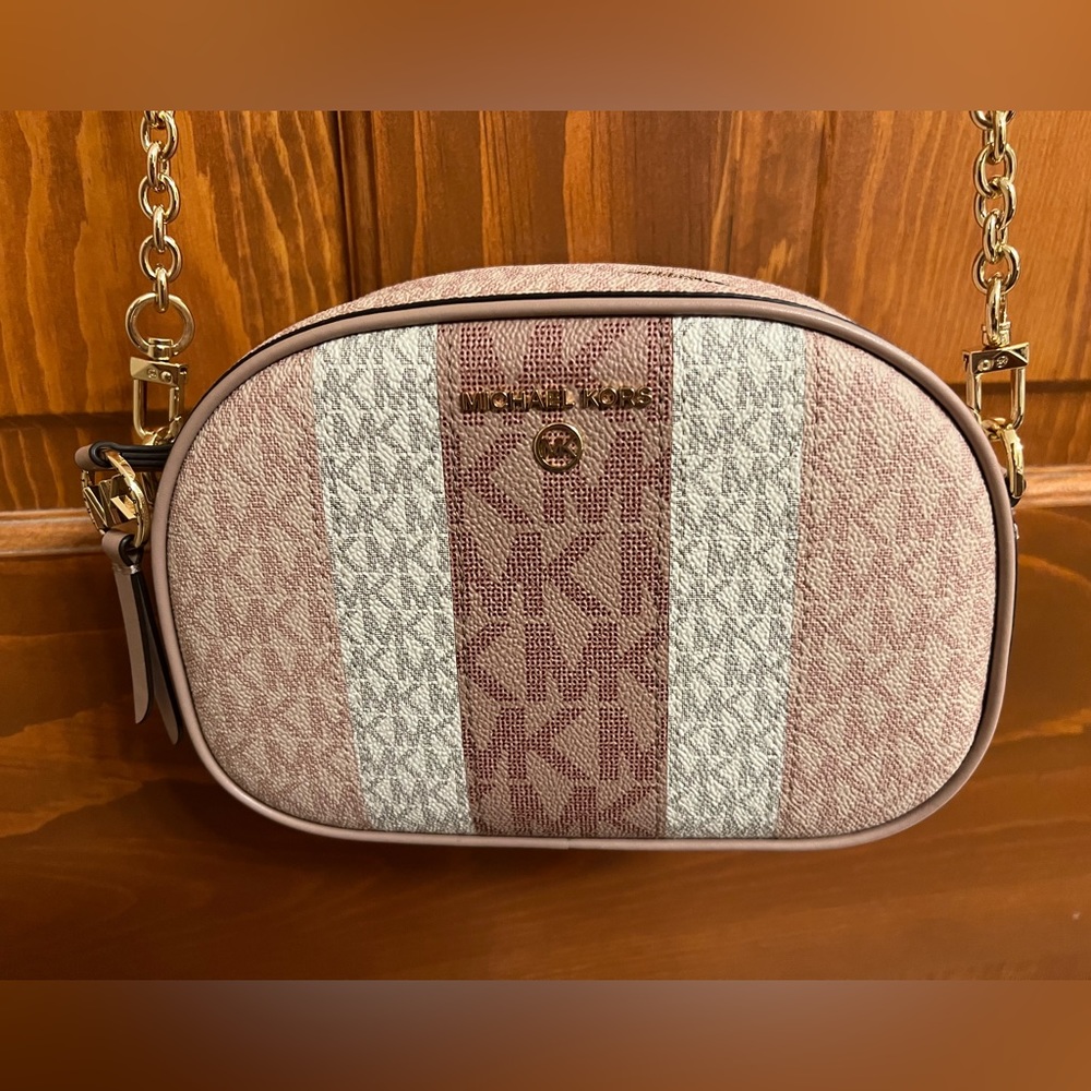 MK small blush crossbody purse.
